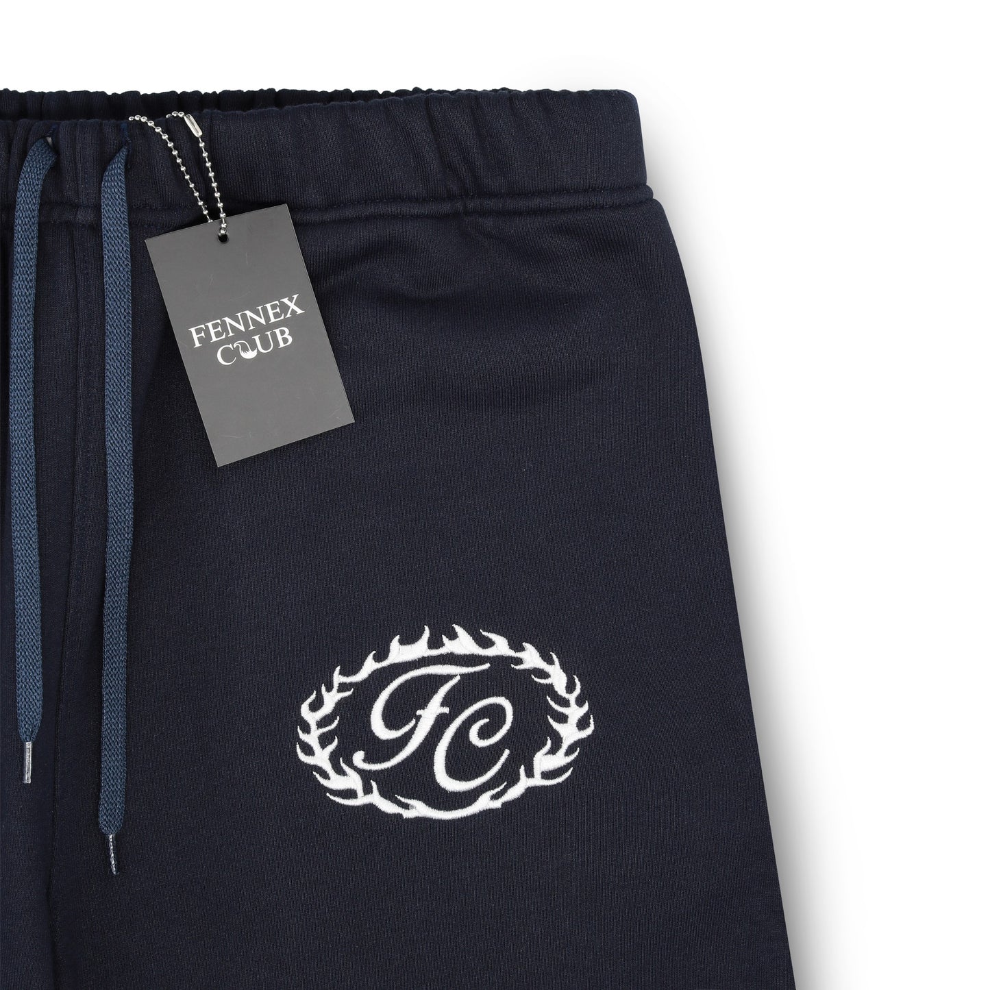 Fennex Club Navy Blue Sweat Shorts